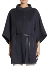 Loro Piana Salzburg Belted Cashmere Cape In Shady Slate