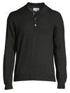 Brioni Men's Basic Silk & Cashmere-blend Polo In Black