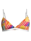 Stella Mccartney Women's Yellow Submarine Bikini Top In Yellow Orange