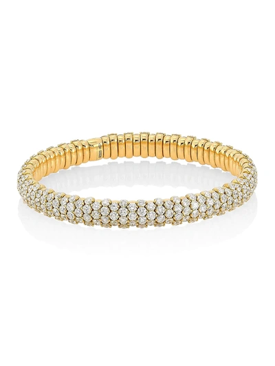 Zydo Women's Stretch 18k Yellow Gold & Diamond Bracelet