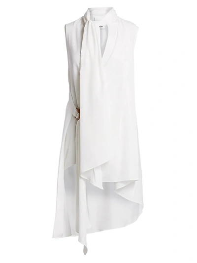 Acler Doheny Layered Wrap Top In Ivory