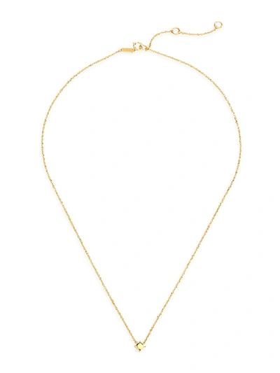 Celara 14k Yellow Gold Star Pendant Necklace