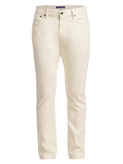 Ralph Lauren Slim-fit Five-pocket Jeans In Classic Cream