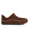 Sorel Manawan Ii Faux Fur-lined Suede Slipper Shoes In Tobacco