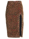 Caroline Constas Women's Fil Coupe Pencil Skirt In Fuchsia