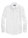 Polo Ralph Lauren Classic Linen Sport Shirt In Optic White