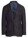 Saks Fifth Avenue Collection Plaid Wool & Silk Sportcoat In Purple