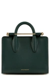 Strathberry Nano Leather Tote In Green