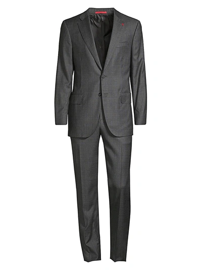 Isaia Men's Microns Classic-fit Wool & Cashmere Suit In Grey