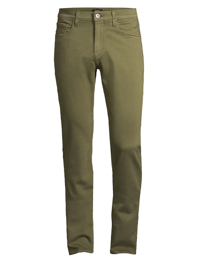 Paige Jeans Federal Slim Straight-fit Jeans In Olive Night