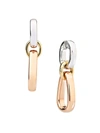 Pomellato Iconica 18k Tri-tone Gold Drop Earrings