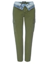 Hudson Women's Foldover Cargo Pants In Isolated Troop
