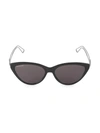Balenciaga 56mm Cat Eye Sunglasses In Black