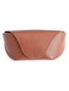 Royce New York Leather Sunglasses Carrying Case In Tan