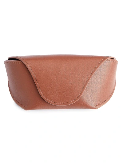 Royce New York Leather Sunglasses Carrying Case In Tan