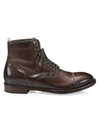 Officine Creative Men's Emory Leather Lace-up Ankle Boots In Dark Brown