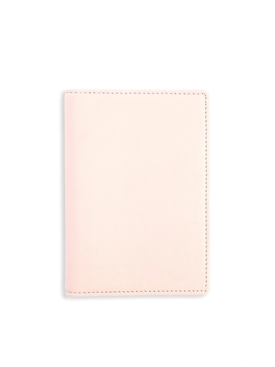 Royce New York Rfid-blocking Leather Passport Case In Blush Pink