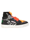 Off-white Men's Off-court Print Sneakers In Black Multi