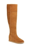 Ugg Women's Classic Femme Over-the-knee Sheepskin-lined Suede Boots In Brown