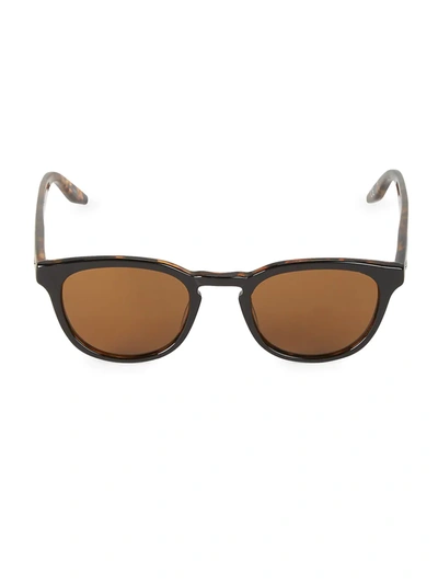 Barton Perreira Men's Modernist Acetate Navigator Sunglasses In Brown