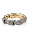 Vhernier Women's Calla 18k White Gold Palladium, Titanium & Diamond 7-element Cuff Bracelet