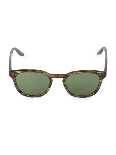 Barton Perreira Gellert 48mm Round Sunglasses In Green