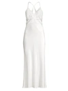 Jonquil Women's Sara Satin & Lace Sleep Gown In Ivory