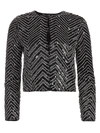 Alice And Olivia Women's Kidman Embellished Boxy Jacket In Black