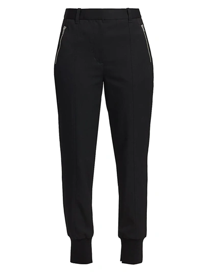 3.1 Phillip Lim / フィリップ リム Women's Wool Tapered Joggers In Black