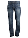 Hudson Blake Distressed Stretch Slim-straight Jeans In Turn Over