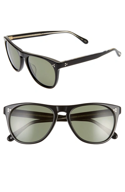 Oliver Peoples Daddy B. 55mm Polarized Retro Sunglasses In Black/ G15 Polar