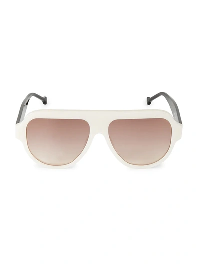 Colors In Optics Women's Bossy 61mm Square Sunglasses In Pearl