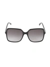 Gucci Gg0544s-001 57mm Sunglasses In Black