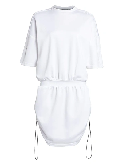 Artica Arbox Drawcord Sweatshirt Dress In Optical White