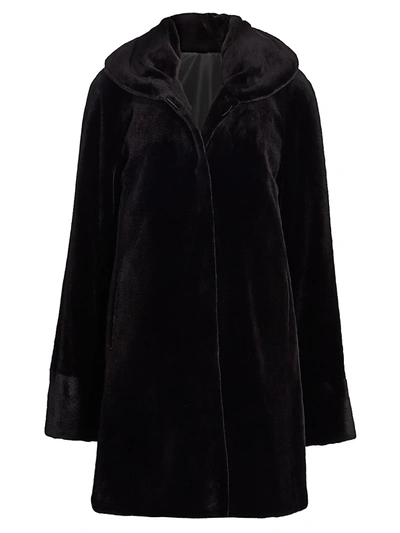 The Fur Salon Reversible Sheared Mink Fur Jacket In Black