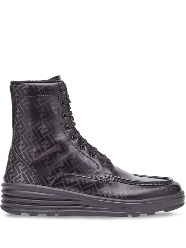 fendi floral combat boots