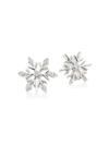 Roberto Coin 18k White Gold & Diamond Snowflake Stud Earrings