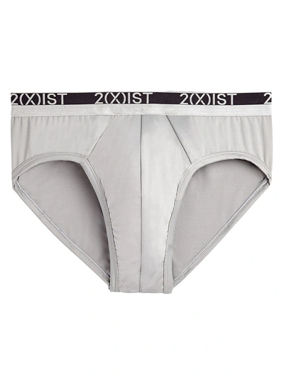 2(x)ist Men's Speed Dri Briefs In Silver