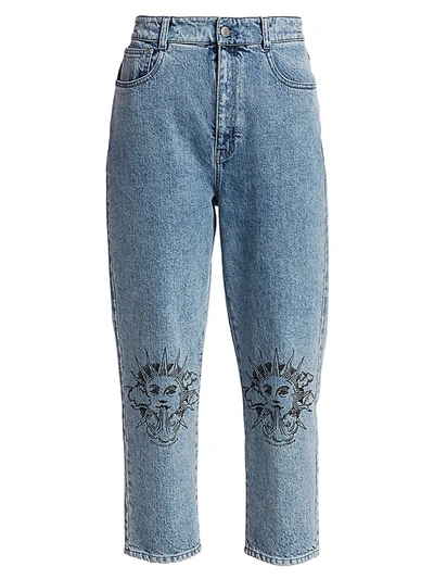 Stella Mccartney We Are The Weather Ankle Jeans In Blue
