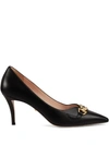 Gucci Zumi Square Toe Pump In Black