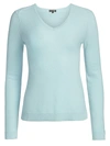 Loro Piana Women's Bahia V-neck Cashmere Sweater In Light Spring Dew