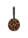 The Marc Jacobs Women's Small The Hat Box Leopard-print Calf Hair Leather Bag In Black Multi