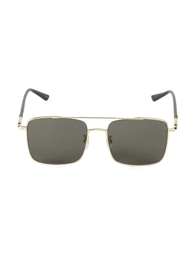 Gucci 56mm Square Sunglasses In Gold