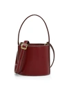 Staud Women's Mini Bissett Leather Bucket Bag In Bordeaux