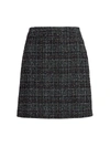 Akris Punto Tweed Pencil Skirt In Black Multi