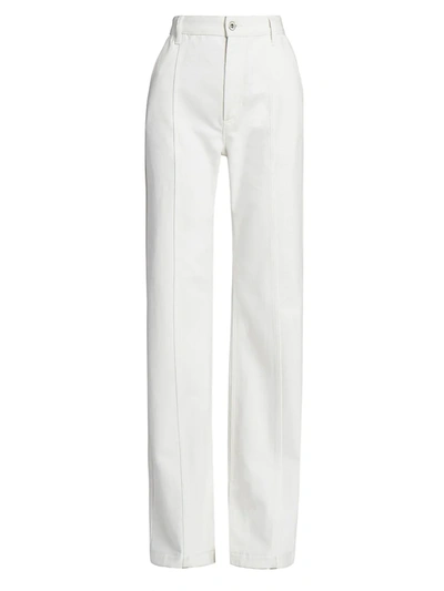 Loewe High-rise Wide-leg Jeans In White