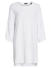 Atm Anthony Thomas Melillo Women's Bell-sleeve T-shirt Dress In White