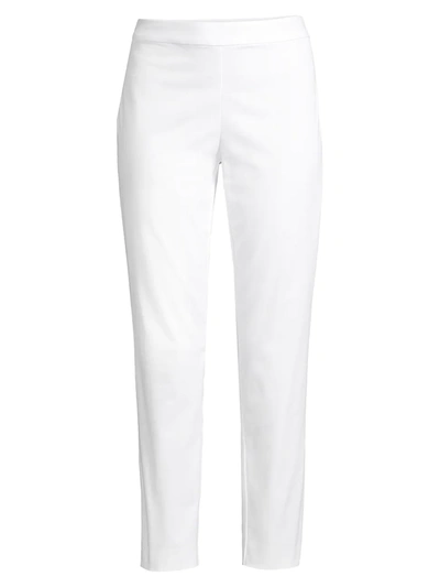 Natori Light Weight Ponte Slim Pants In Snow White