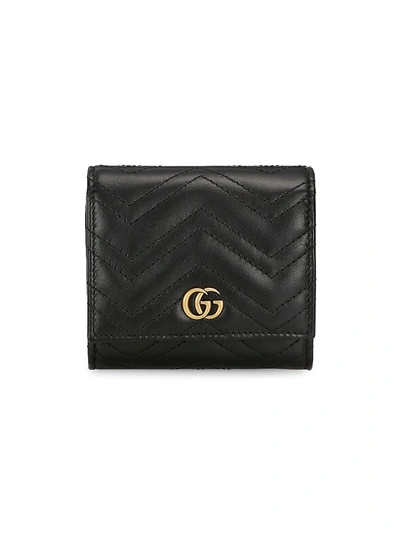 Gucci Women's Gg Marmont Wallet In Black