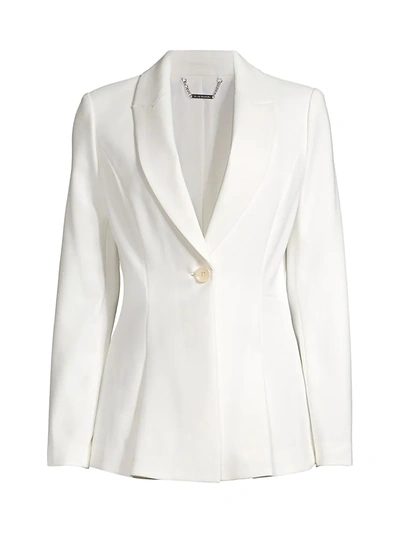 Elie Tahari Arya Single-button Jacket In Fresh Pearl